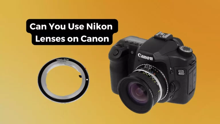 Can You use Nikon Lenses on Canon?