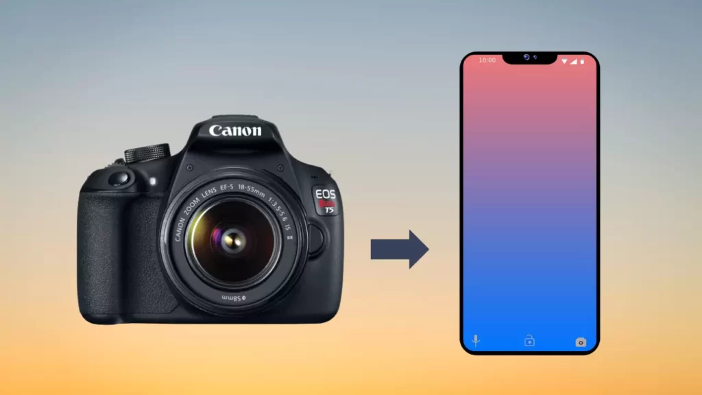 transfer photos from canon camera to phone