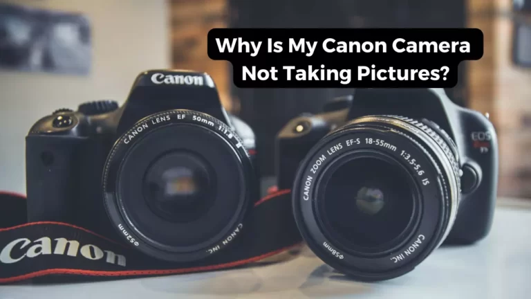 Why Is My Canon Camera Not Taking Pictures: Try These 5 Fixes