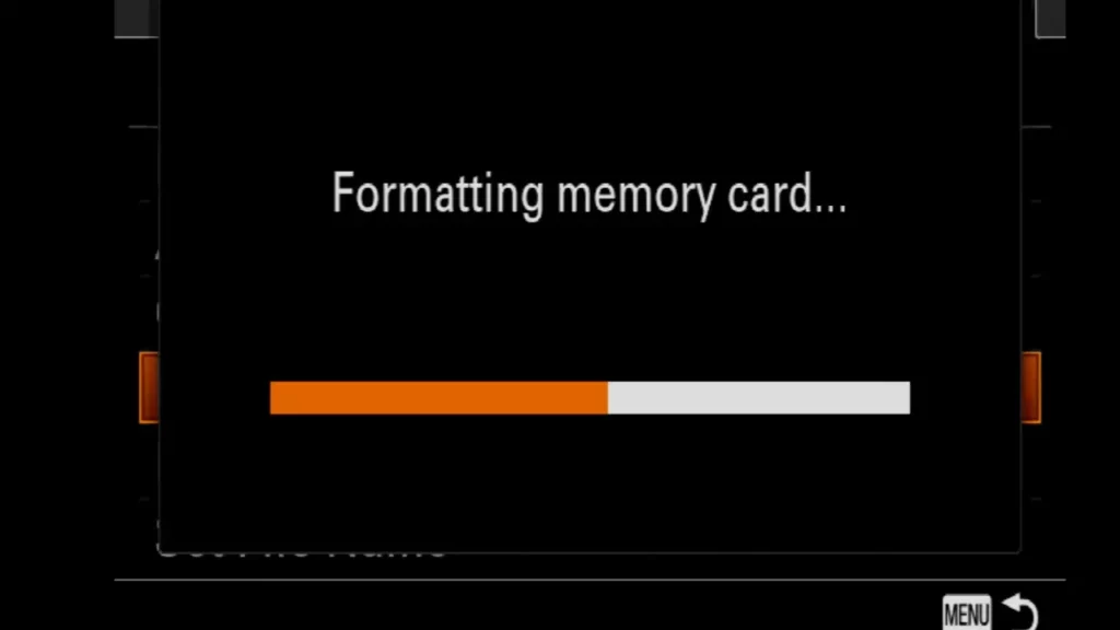 Format the SD card 