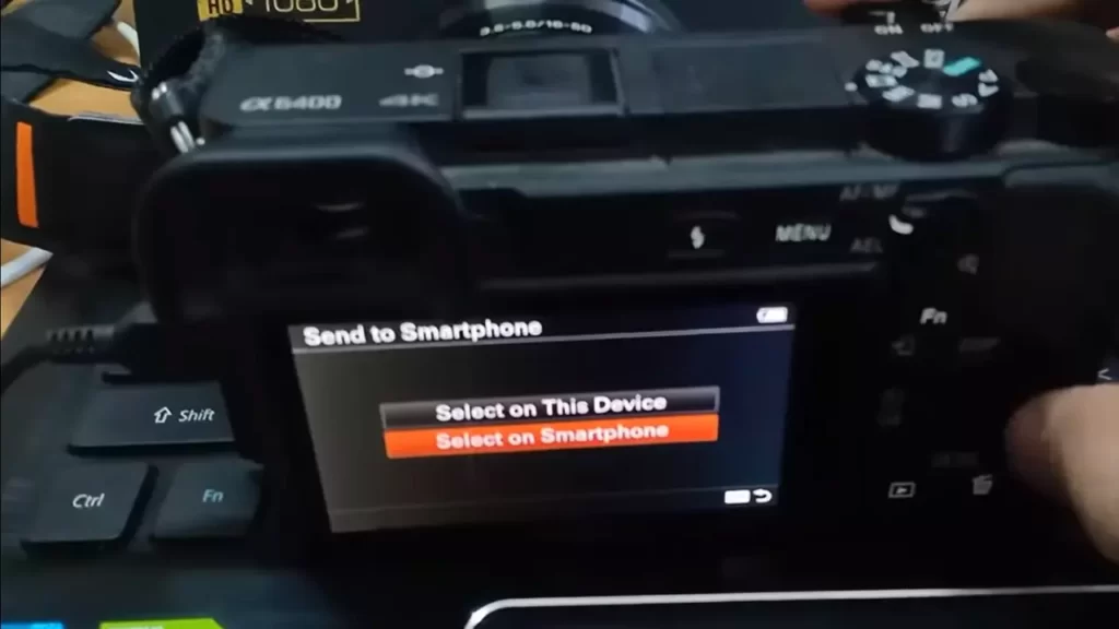 how to send video from sony camera to iphone